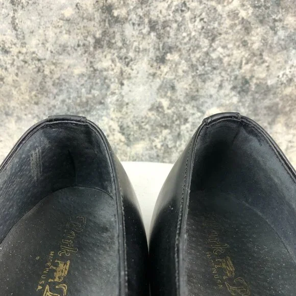 Park Place Men's Size 10D Black Leather Closed Toe Slip On Dress Shoes Loafers - Picture 4 of 16